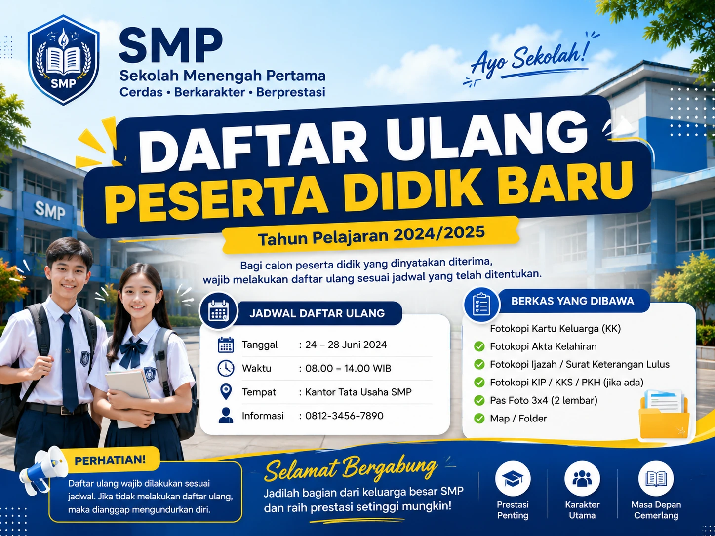 Pengumuman Hasil Seleksi Penerimaan Peserta Didik Baru Tahun Pelajaran 2026 / 2027