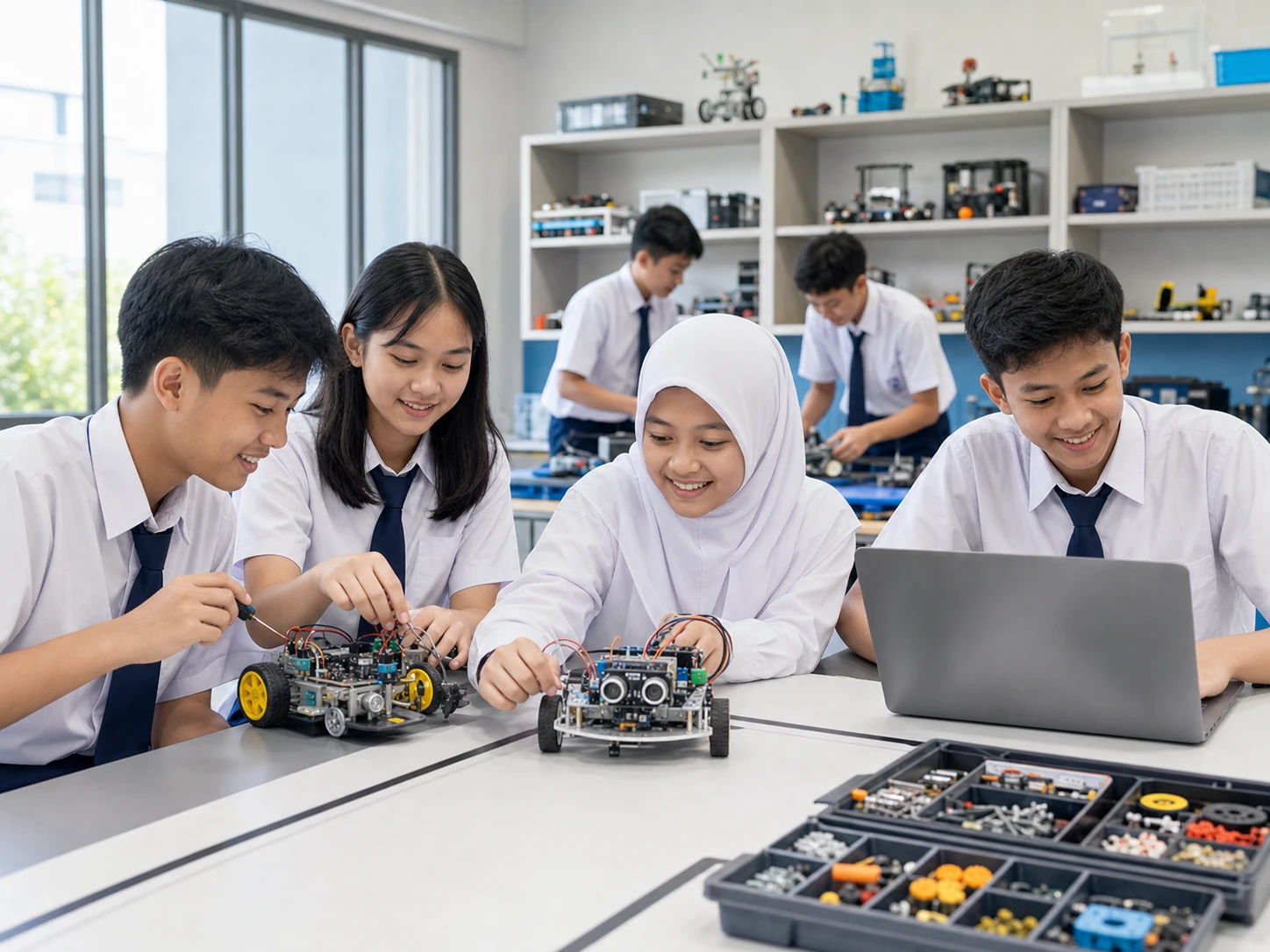 Ekstrakurikuler Robotik Sabet Medali Emas di Kompetisi Nasional
