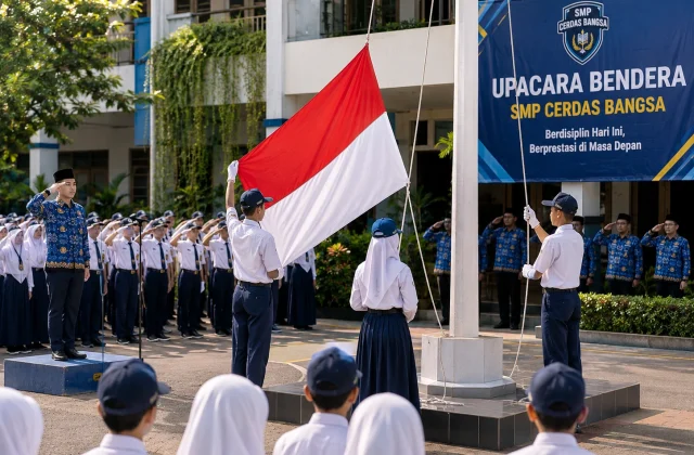 Lapangan Upacara Yang Luas, Nyaman, dan Bersih